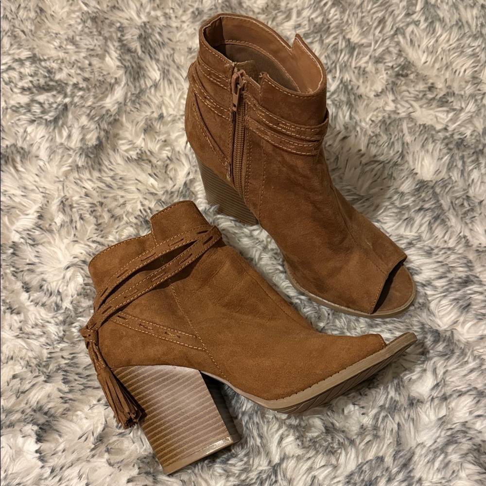Brown Suede Ankle Boots